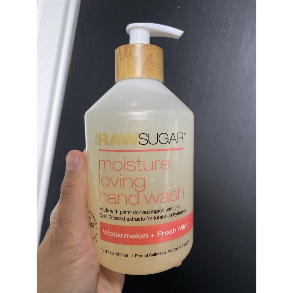 Raw Sugar Moisture Loving Hand Wash Watermelon + Fresh Mint 16.9 fl oz